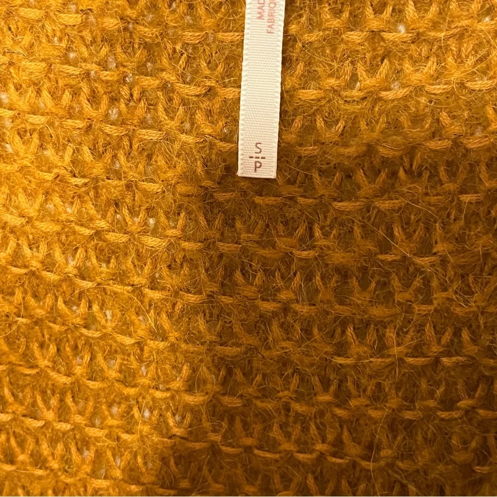 Free People Gossamer alpaca wool blend oversized sweater, terracotta. Small